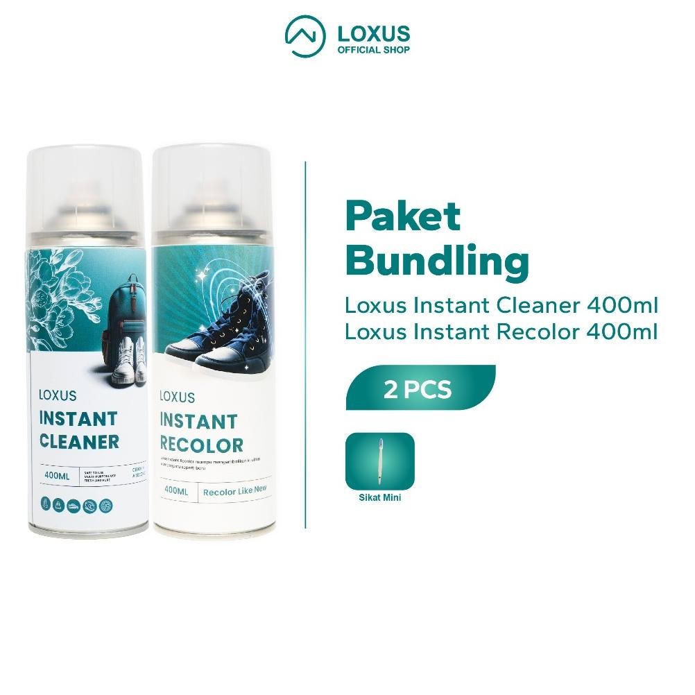 RADEN Loxus Paket Perawatan Sepatu Loxus Instant Cleaner dan Loxus Instant Recolor