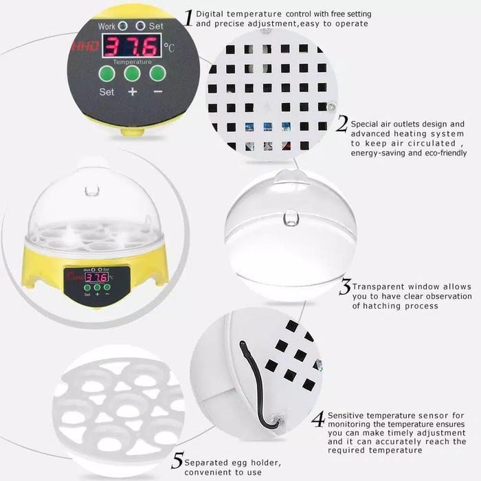 Inkubator Mini Mesin Penetas Telur Burung Ayam Merak Punyuh Unggas Original Dan Terpercaya