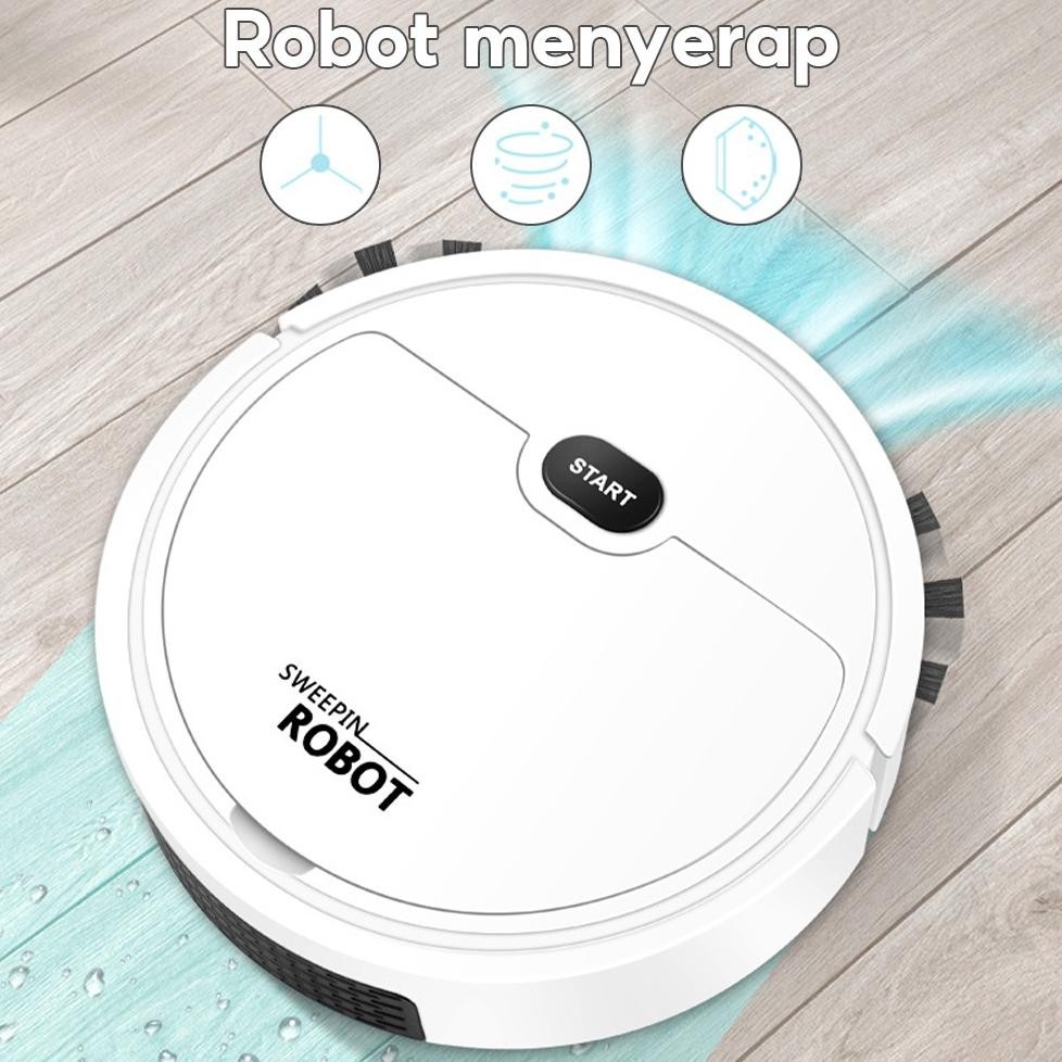 SMART SWEEPING ROBOT 5 IN 1 SAPU PENYEDOT DEBU PEL PEMBERSIH DEBU LANTAI ROBOT VACUUM CLEANER / peny