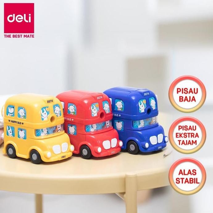 

Termurah Deli E0674 Rautan Meja-Bus Rotary Pencil Sharp