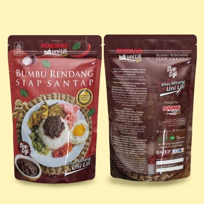 

Bumbu Rendang Siap Santap - Rendang Uni Lili