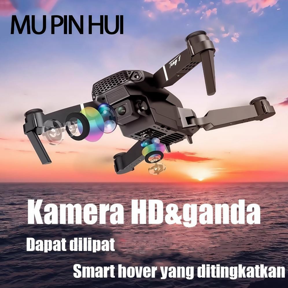 MPH Drone Pintar Kamera 4K HD Asli WiFi Kamera Ganda Toy - Q01