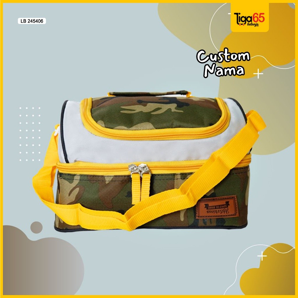 

Tas Bekal Anak / Tas Bekal Karakter Lucu / Lunch Bag Custom Nama / Lunch Bag Double / 245406