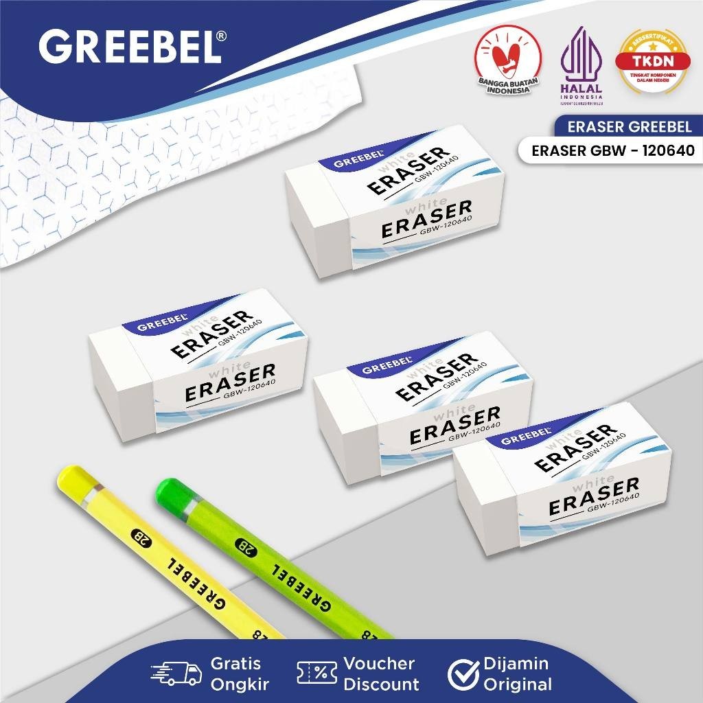

GREEBEL Hapusan (PCS) / Penghapus Pensil / Eraser GBW-120630 M