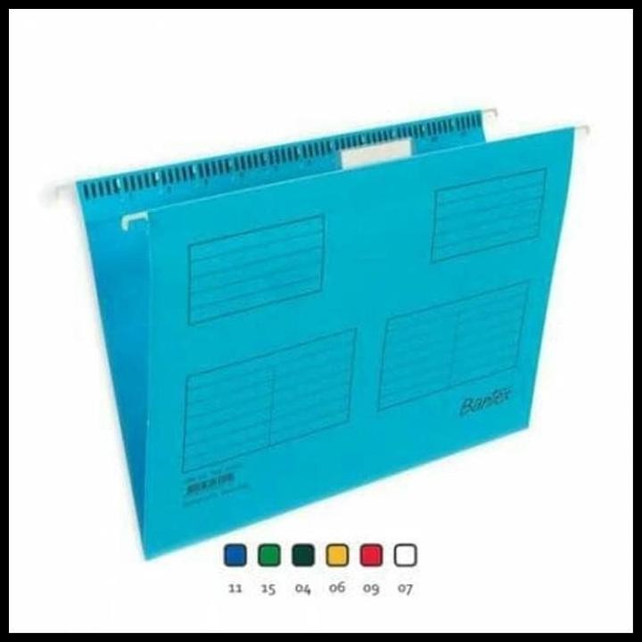 

Hanging Map Folio Bantex 3470 / Map Gantung Folio Biru (1 Pack 25 Pcs) Good Quality