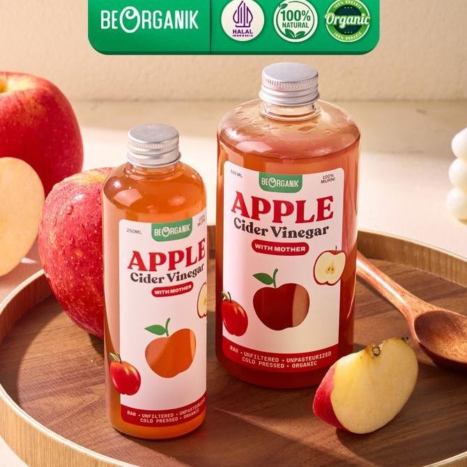 

PROMO BEORGANIK APPLE CIDER VINEGAR / CUKA APEL ORGANIK WITH THE MOTHER 100% HALAL ORGANIK