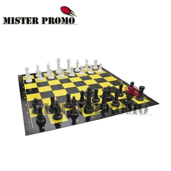 Miliki Catur Plastik Rox Percasi Papan Lipat 4 Tas 1 Set Original