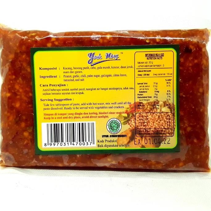 

HIW YUK NING SAMBEL PECEL SEDANG 250gr | SAMBAL BUMBU INSTAN ASLI KEDIRI
