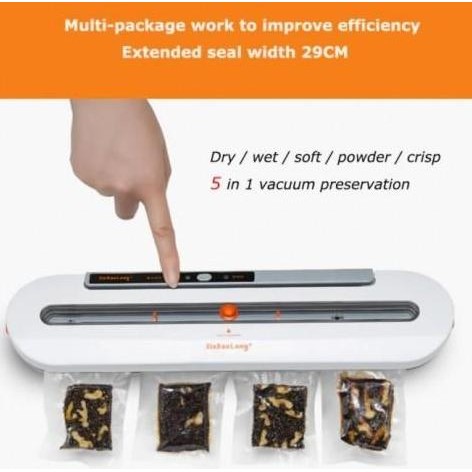 QH-02 Mesin Vacum Makanan Alat Vakum Kering Basah Sealer Plastik Vakum