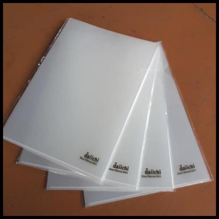 

Map L Daichi Ukuran A4 / Clear Sleeve A4 9001 Plastik Bening/Putih Good Quality