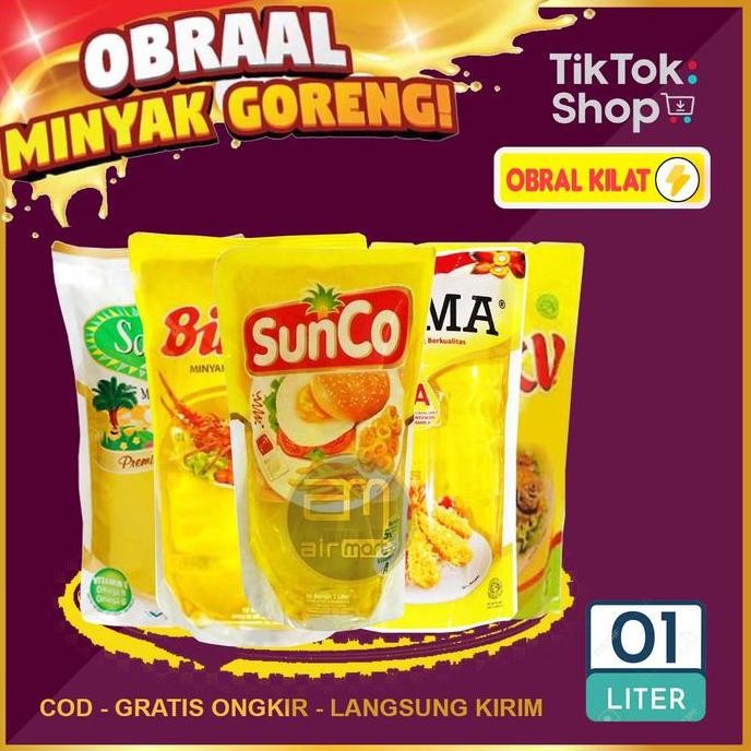 

HIW Minyak Goreng Murah 1 Liter Botol Masakan Oil Rendah lemak Kelapa Zaitun Sania Coconut minyak goreng jual