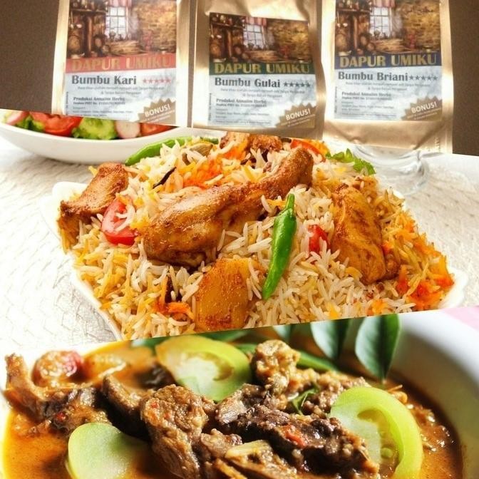 

HIW BIRYANI INDIA Bumbu DAPUR UMIKU Nasi Briyani 100g Basmati Shan Kebuli