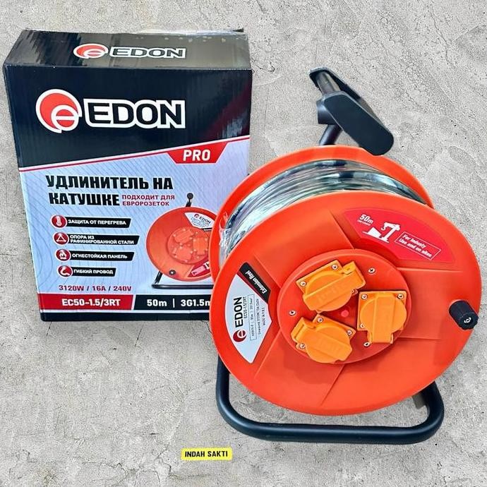 TERMURAH - KABEL ROLL 50 METER EDON ROL CABLE GULUNGAN KABEL 50 M