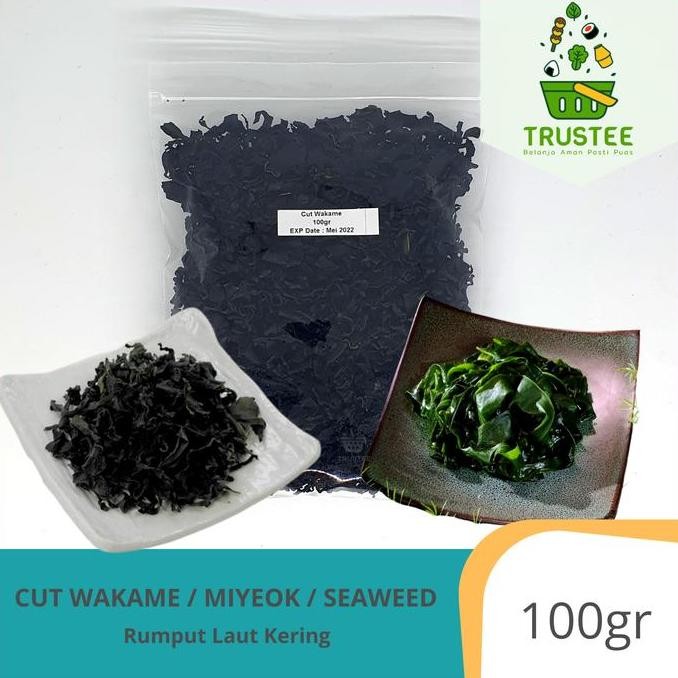 

HIW Japanese Cut Wakame / Miyeok / Dried Seaweed / Rumput Laut 100gr