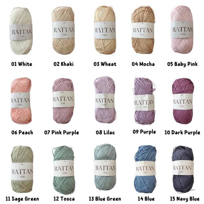 

TERBARU - Benang rajut Rattan / Rattan yarn RTN6