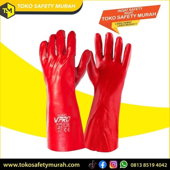 

Terlaris Sarung Tangan 14" Pvc Tahan Panas Kimia Pupuk Peternakan Kandang