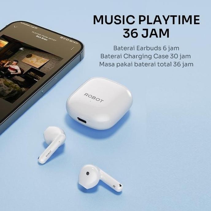 Robot Airbuds T60 Tws - Tws Bluetooth Robot Original New Stok