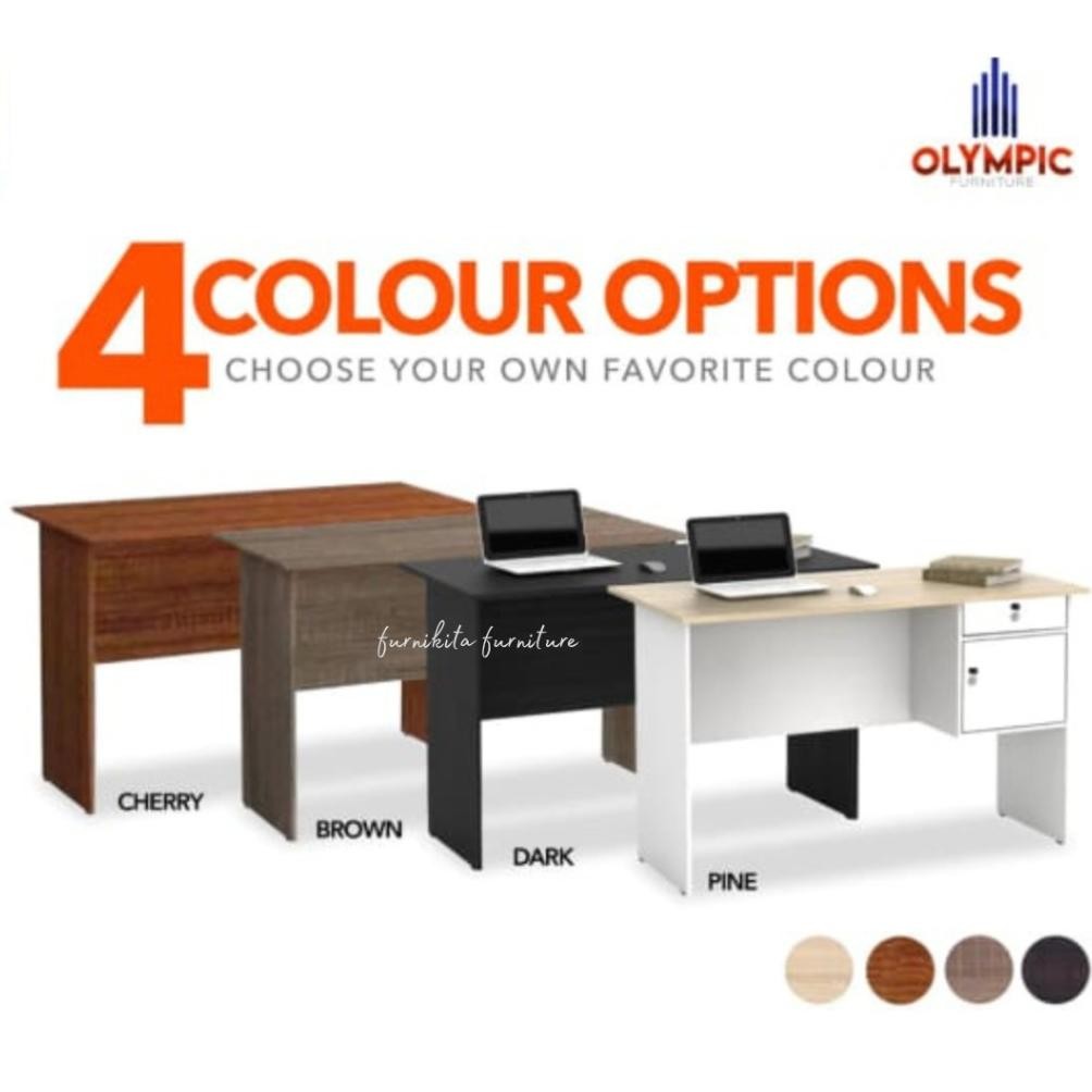 PANAGO MEJA TULIS MEJA KERJA MEJA MEJA KANTOR SETENGAH BIRO OLYMPIC