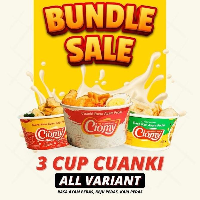 

HIW CIOMY - Paket Bundling 3 Cuanki Cheese Soto Kari dan Chicken Spicy
