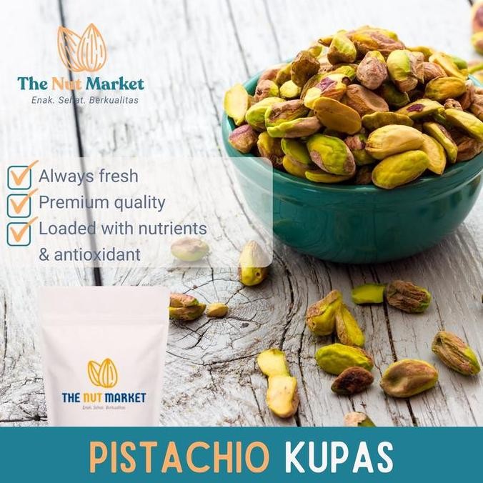 

HIW Pistachio Kupas, Roasted 250 gram, tanpa kulit