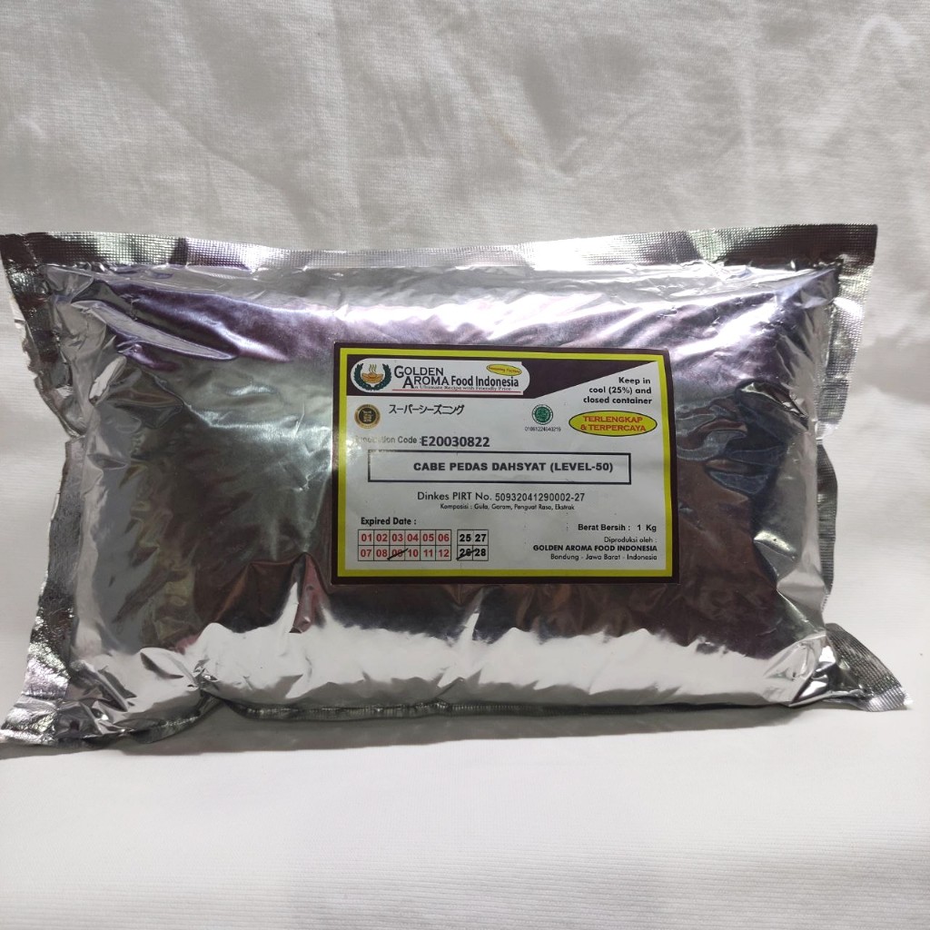 

Cabe Merah Pedas Dahsyat (Level 50) 1 Kg - (Tidak Gurih) Cocok Untuk Membuat Aneka Sambal, Bahan Minyak Cabe, Dimsum, Bumbu Nasgor, Taburan Aneka Snack, Ayam Shihlin Dll Kemasan Alumunium Silver.