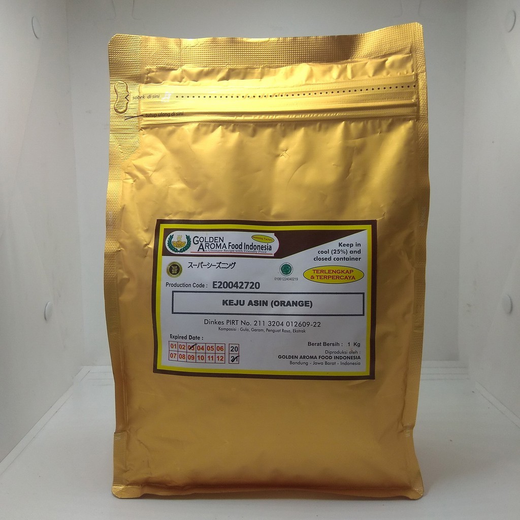 

BUMBU TABUR 1 KG RASA KEJU ASIN ORANGE, COCOK UNTUK ANEKA SNACK SHIHLIN KENTANG CRISPY DLL HALAL MUI