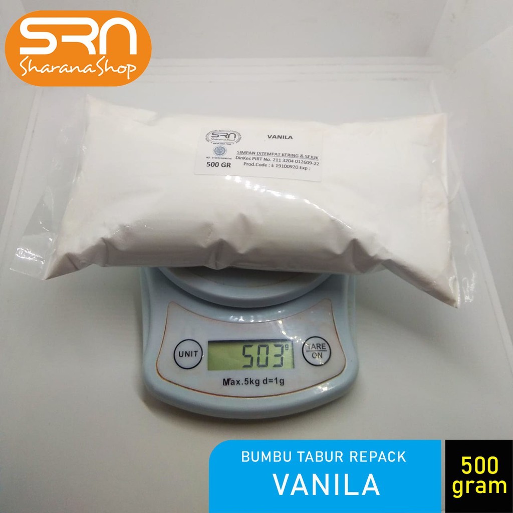 

BUMBU TABUR MANIS 500 GRAM REPACK RASA VANILA HALAL, DIJAMIN ENAK DIMAKAN, COCOK UNTUK POPCORN, KRIPIK PISANG, TABURAN CAKE DLL
