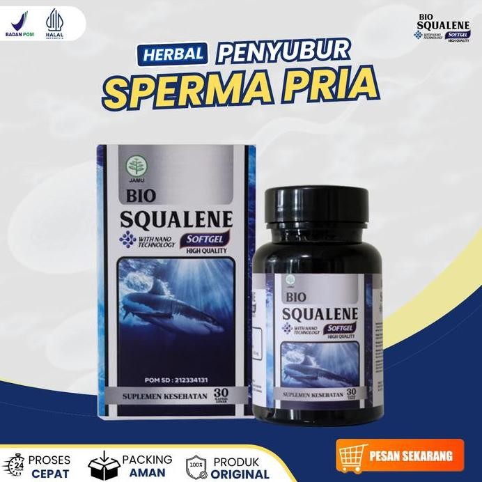 

Terlaris Bio Squalene Softgel Omega 3 Vitamin Minyak Hati Ikan Hiu Atasi Air Mani Encer Untuk Pria Dewasa