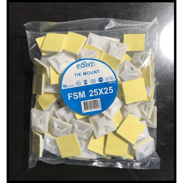

Tie Mount 25X25 Mm Putih Pack 100 Pcs Klem Kabel Ties Terbaru