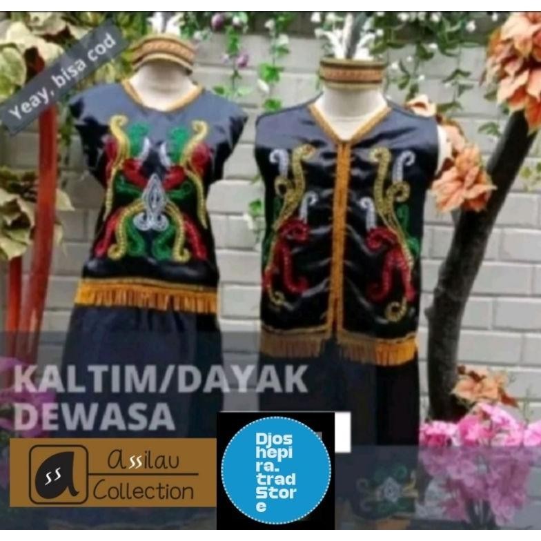 Ready Baju Adat Dewasa Dayak Satuan/(Pria&Wanita)