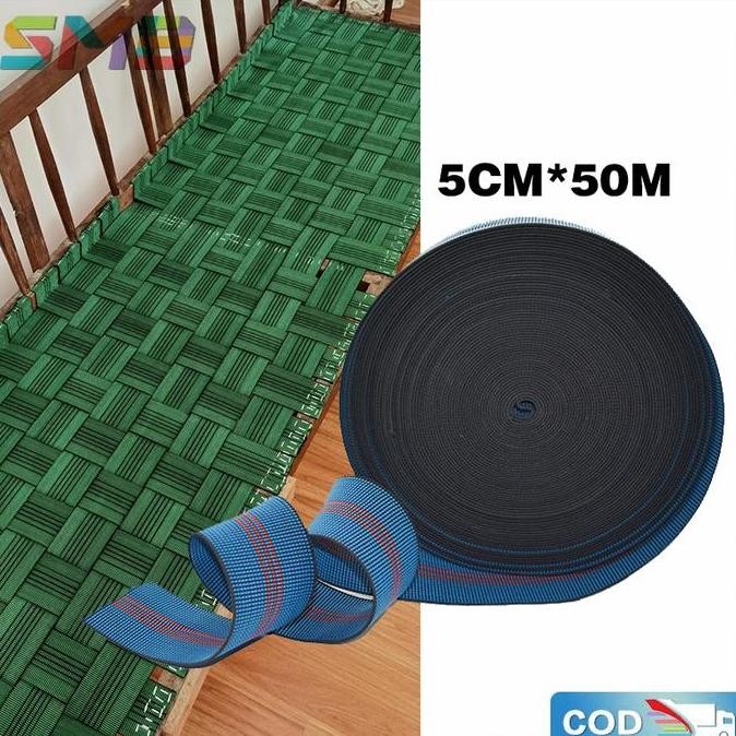 Sofa Elastic Webbing Band Hijau-Webbing Elastis Sofa Karet-Sofa Elastic Belt Co