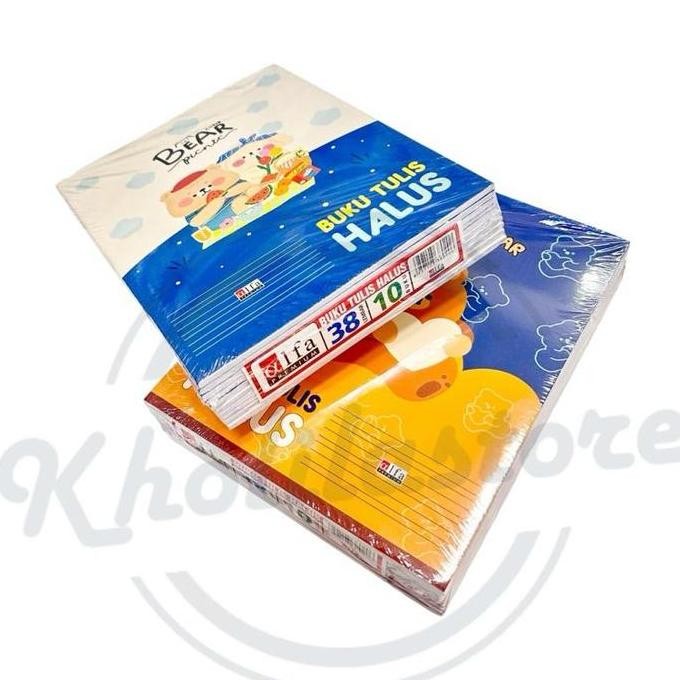 

Buku Tulis Halus Alfa New Star 38 lembar isi 10 pcs Termurah