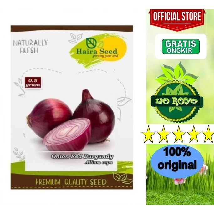 

Terlaris Benih Bibit Bawang Merah Red Burgundy Haira Seed