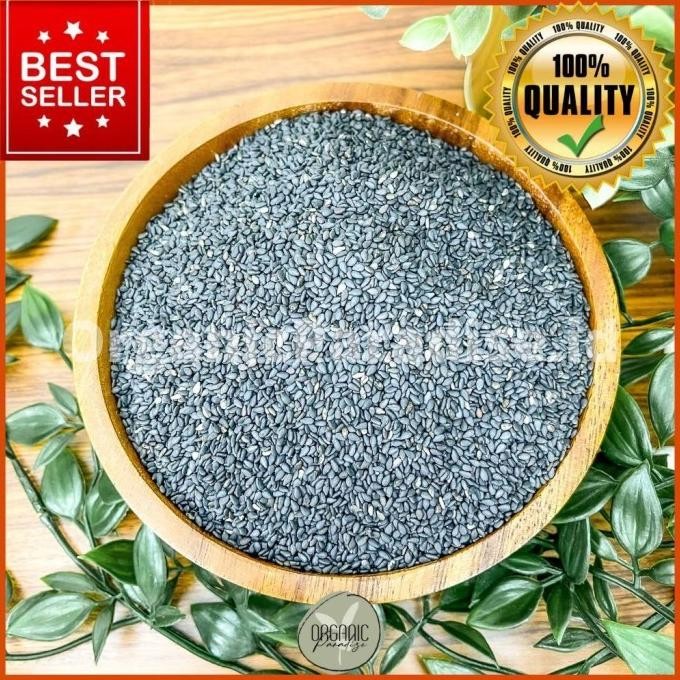 

Terlaris Wijen Hitam / Black Sesame 250Gr Premium Quality Organic Paradise
