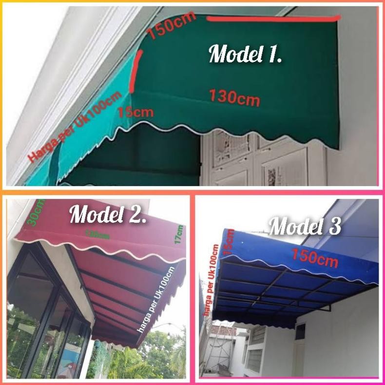 NEW atap kanopi membran,,kanopi kain gaya eropa waterproof tebal.