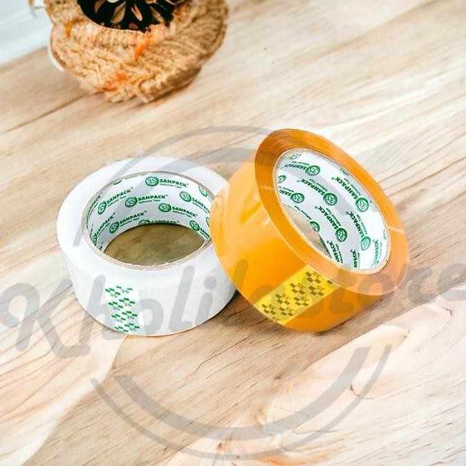 

Lakban OPP Bening Coklat Sanpack 100 yard x 45 mm Termurah