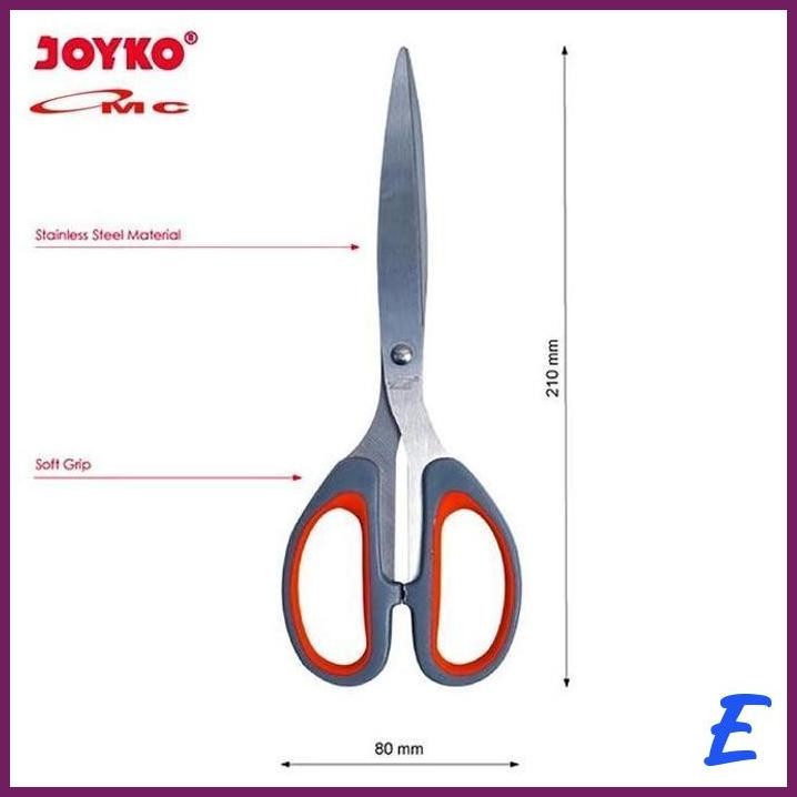 

| OMO | GUNTING JOYKO BESAR TAJAM SC-848SG 8" 8 INCH ALAT POTONG PEMOTONG KERTAS KAIN KARDUS GUNTING SC-848 SCISSORS GUNTING STAINLESS GUNTING TAJAM SERBAGUNA