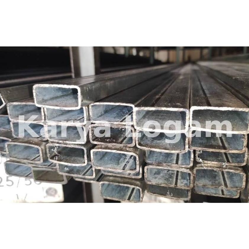 NEW!!! Hollow Galvanis 20x40 mm (2x4 cm) Stall / Pipa Kotak Toleransi