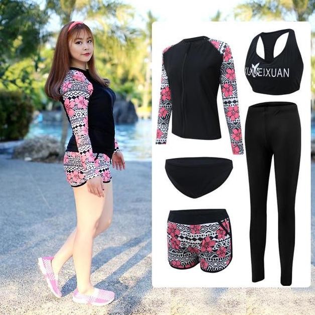 TERBARU - Baju Renang Import Jumbo Setelan Jaket Sport Bra Celana Pendek Wetsuit