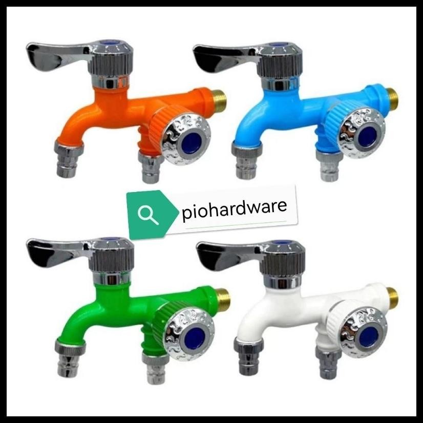 KRAN CABANG JUMBO - KERAN SHOWER - DOBEL - KEPALA DUA