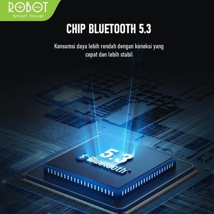 Paket Bundling Robot Tws Wireless Earphone Airbuds New T50S Dan Case T50S Original Bt 5.3 True Wirel