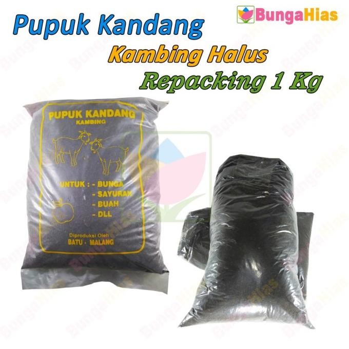 

Terlaris Pupuk Kandang Kambing Halus Kemasan 1 Kg Media Tanam Humus Semai Benih
