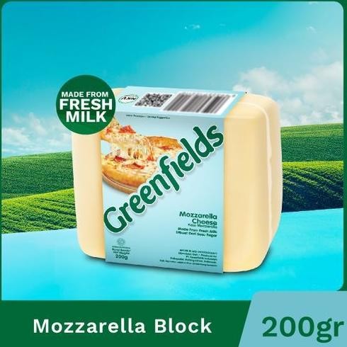 

Keju Greenfields - Mozzarella Block Cheese 200g nUg