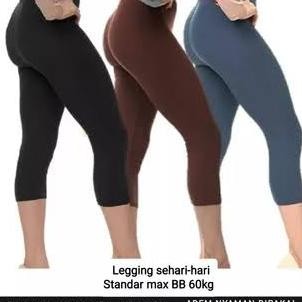 Legging Pendek Polos / Celana Pendek / Legging Pendek 7/8 / Legging Olahraga / Legging Senam / Leggi