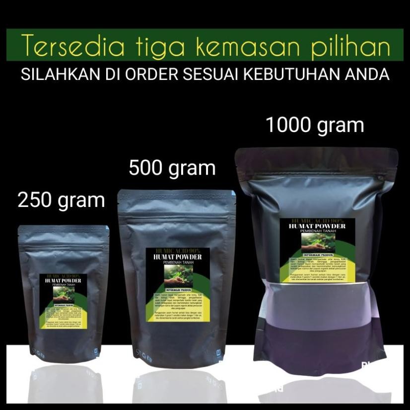 PUPUK ASAM HUMAT PEMBENAH TANAH ORIGINAL UNTUK TANAMAN CABAI PADI DAN LAIN NYA ISI 500 GRAM
