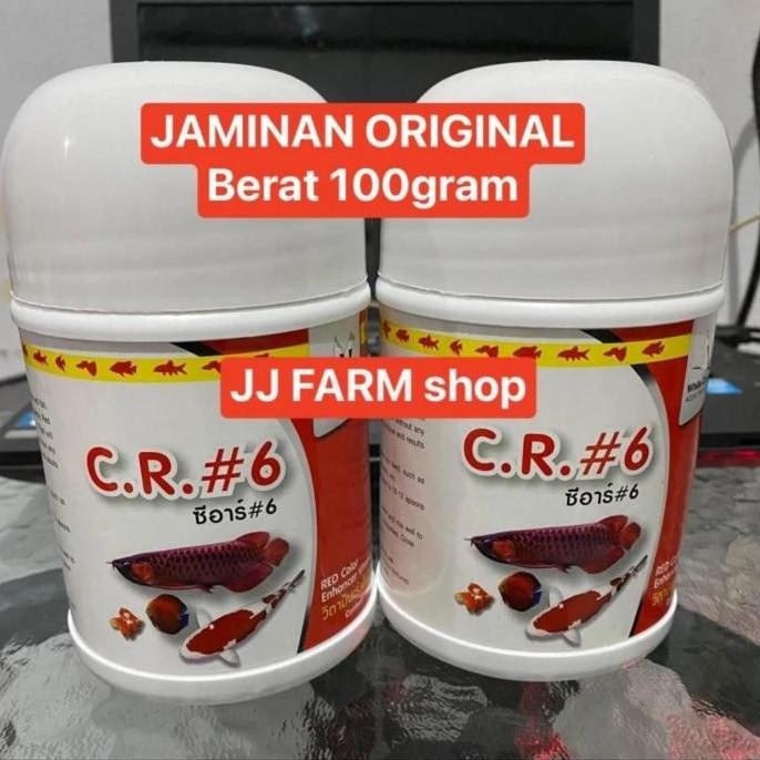 Terlaris Cr6 Cr#6 Cr 6 Vitamin Pewarna Ikan Arwana Arowan Super Red 100Gram