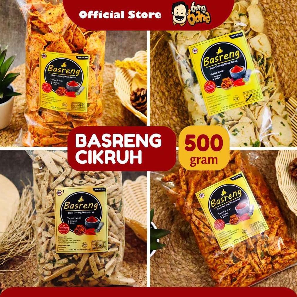 

Basreng Pedas Daun Jeruk Kiloan 500 Gram Bumbu Cikruh AST nUg