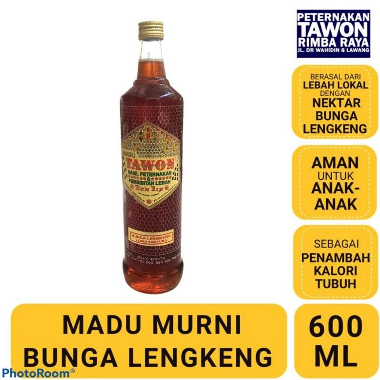 

Madu Murni Bunga Lengkeng 100% ORIGINAL - Peternakan Tawon Rimba Raya 600 ml Kemasan Botol Kaca AST nUg
