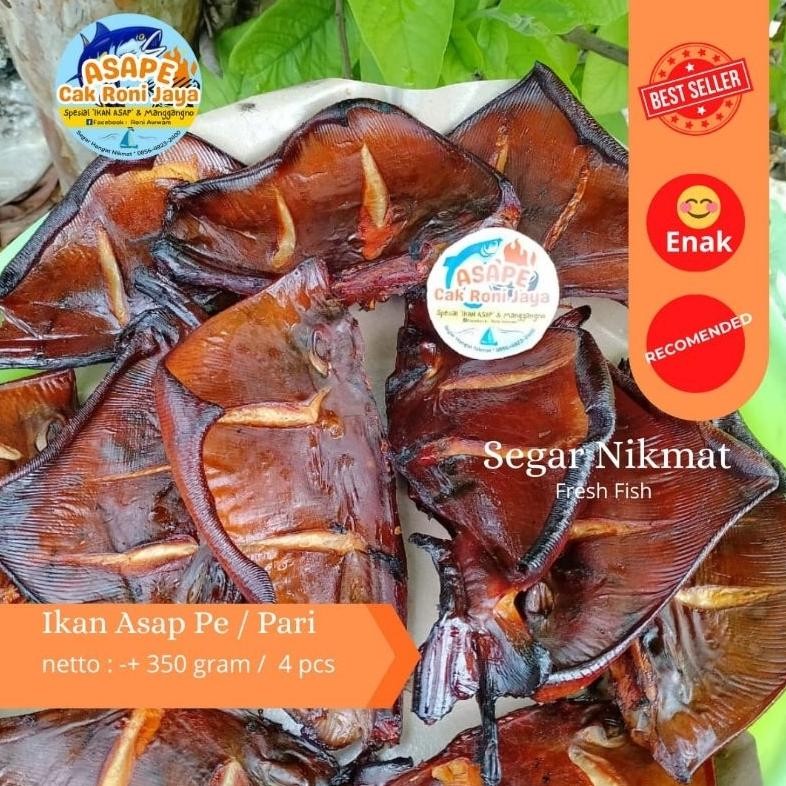 

ikan pe asap/ikan pari asap murah dan maknyus 4 pcs nUg