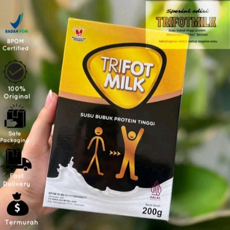 

TRIFOT Milk Susu Penambah Berat Badan Rasa Vanila Susu Bubuk Protein nUg